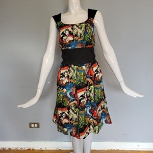 Hemet Classic Horror Monsters Dress, BNWT, Size M